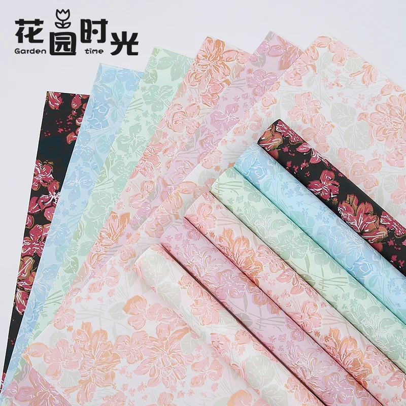 【花园时光】情人节花卉包装纸花颜悦色花卉鲜花花束包花纸花店材