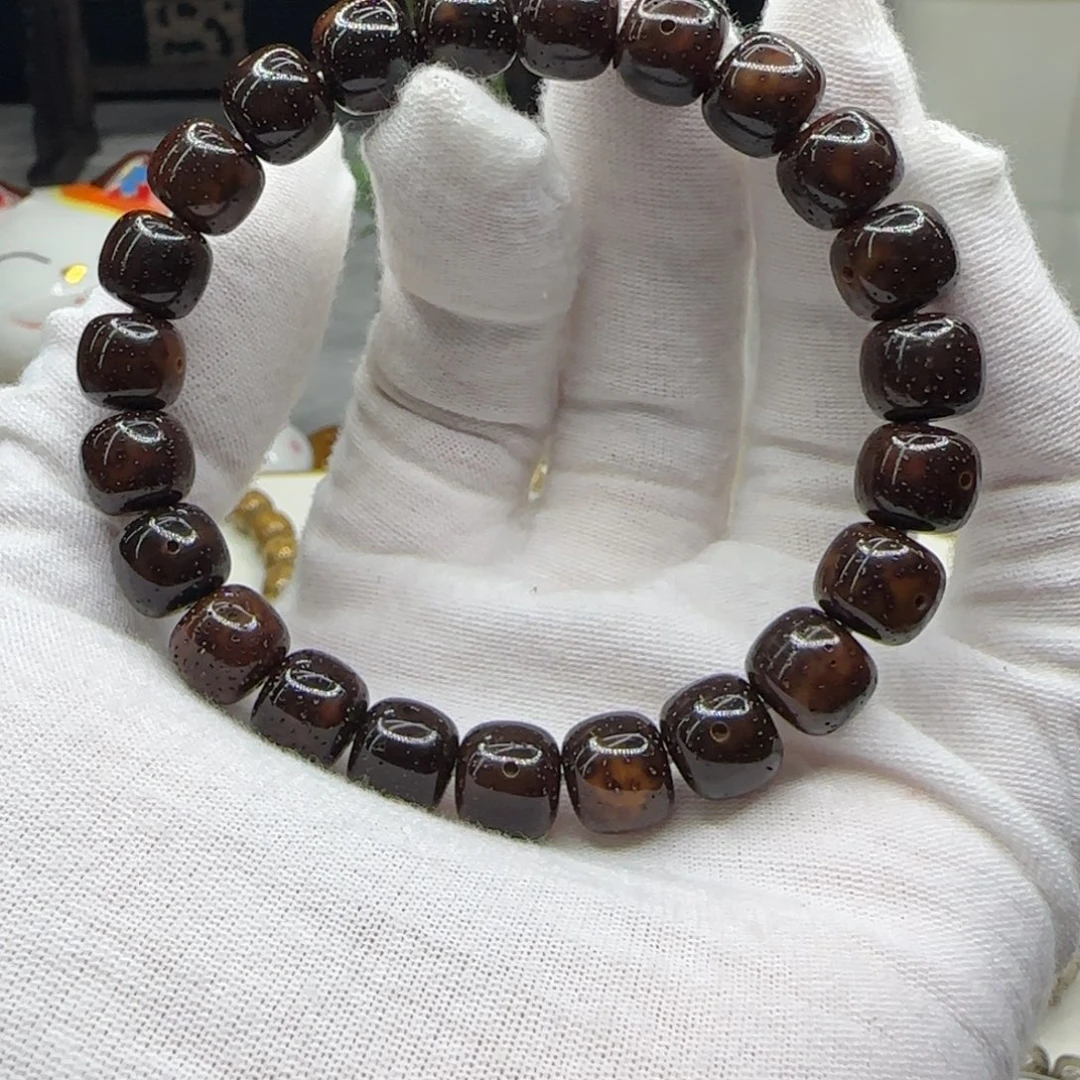 星月菩提手串黑金10×9同枝果a11