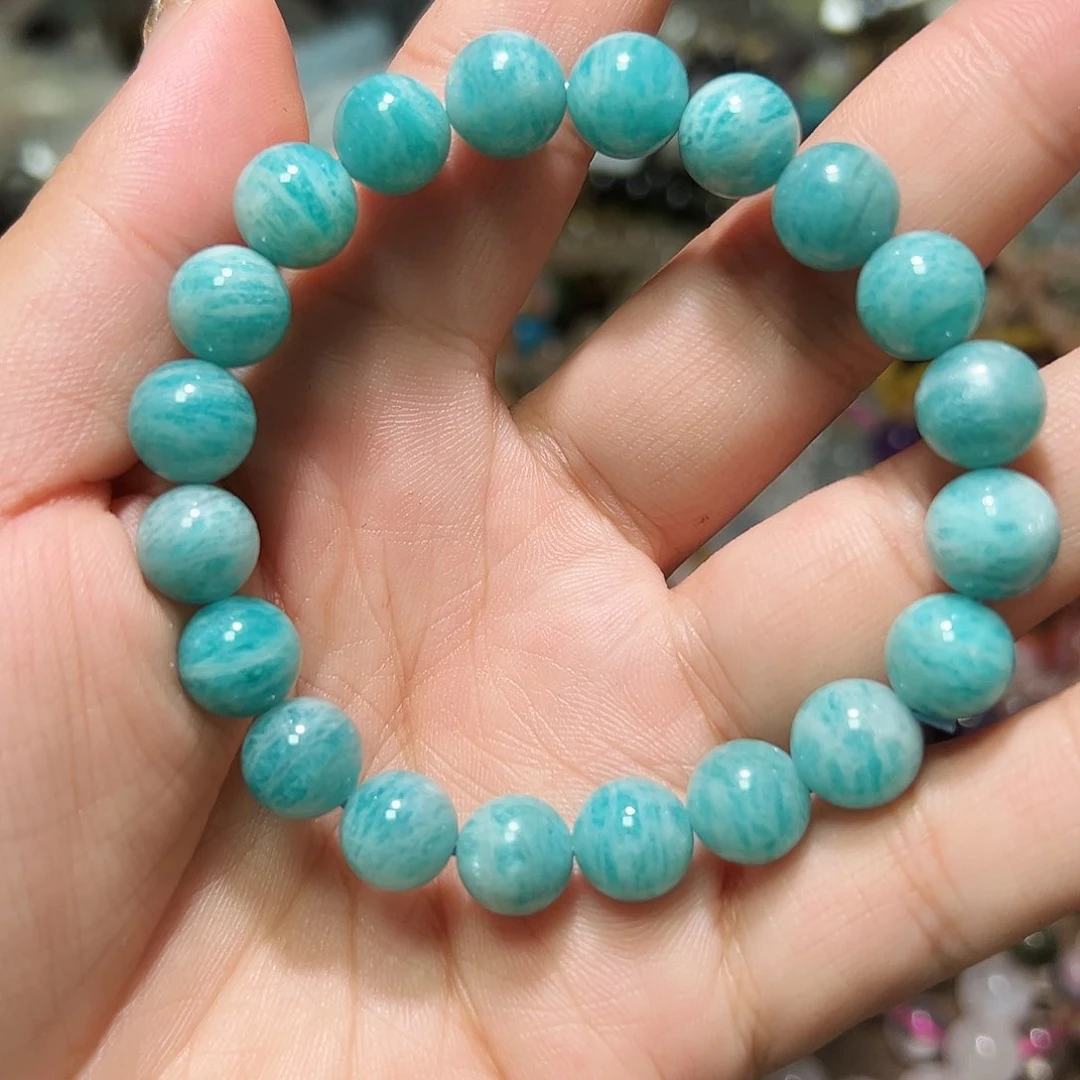 海蓝宝石手链未镶嵌天合适9毫米手链