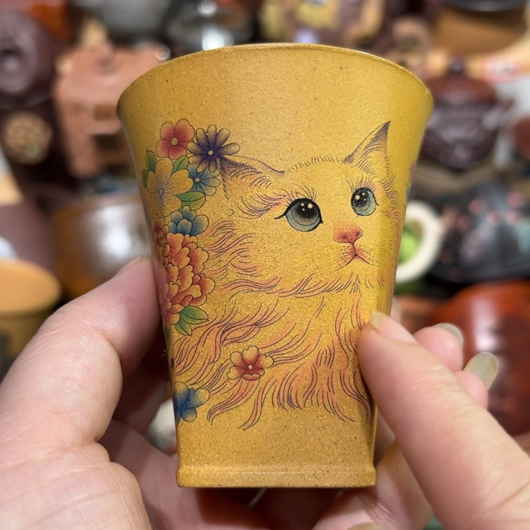 紫砂茶杯宜兴紫砂主人杯