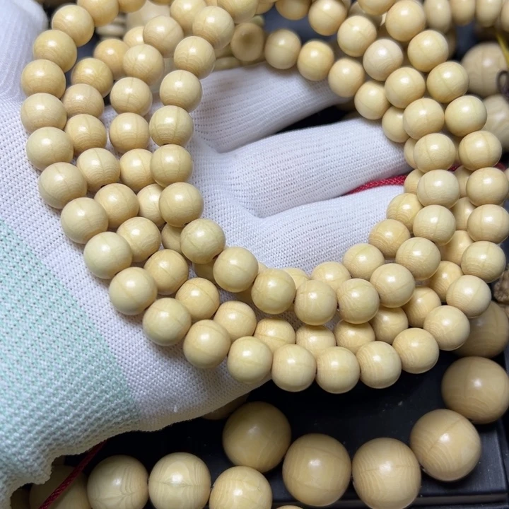 木质类五台山六道木原木1.0精品念珠108