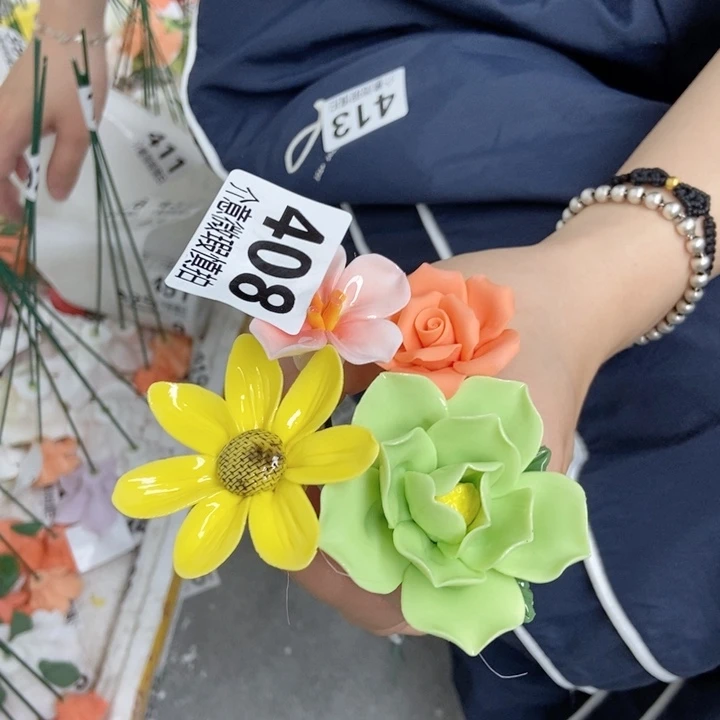 杯手工制作陶瓷花