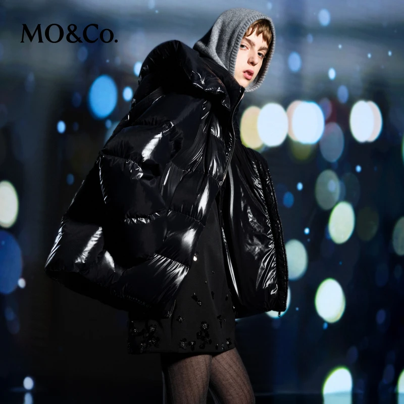 MOCO羽绒服2025冬新品95绒防沾水亮面【轻暖漫游系列】MBE4EIN005
