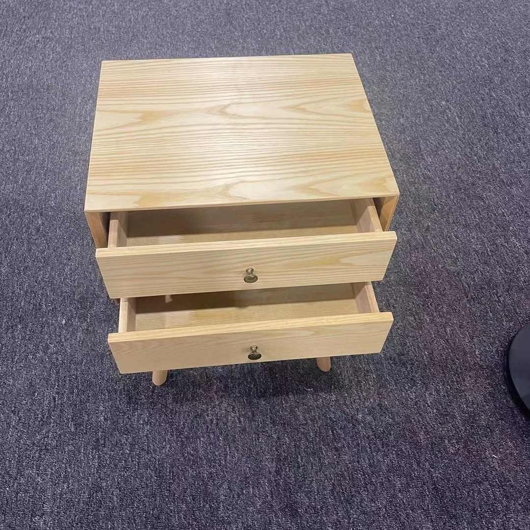 全实木白蜡木床头柜