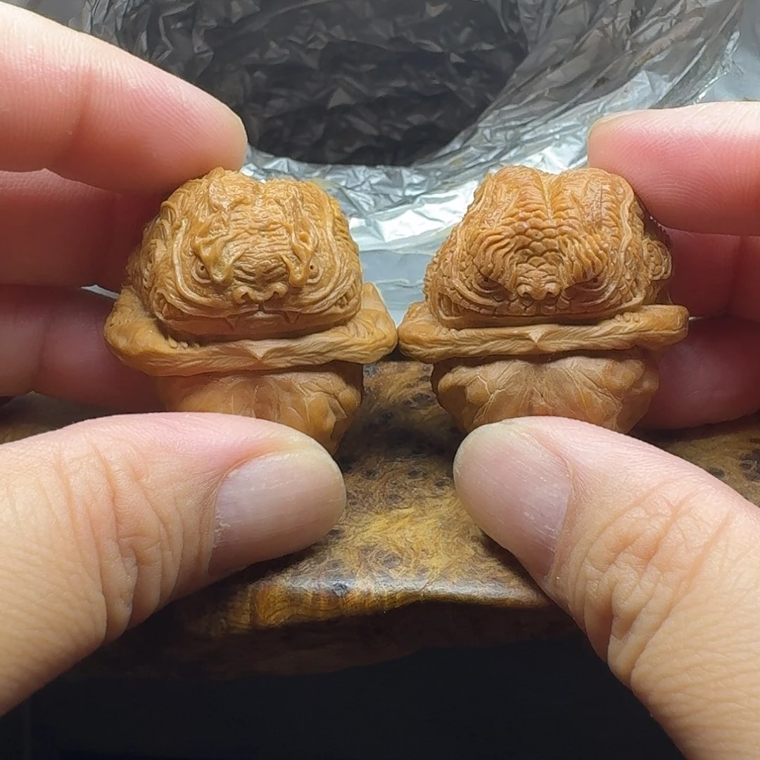 文玩核桃把件尺寸38龙蟾