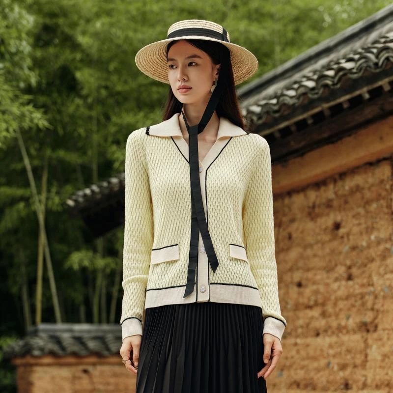 【念一甄选】FINITY 秋季新款小香风百搭时尚针织衫 F21W7D11Z2