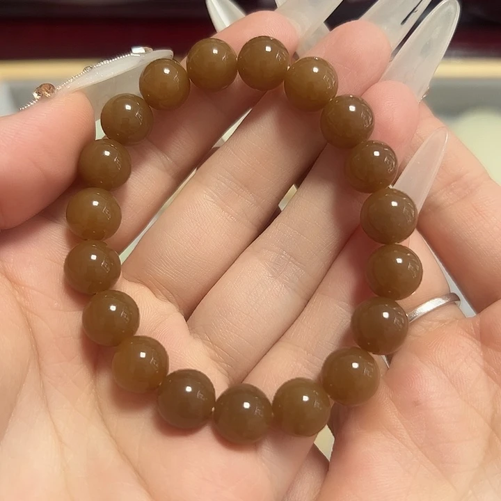 手链未镶嵌和田玉（糖玉）