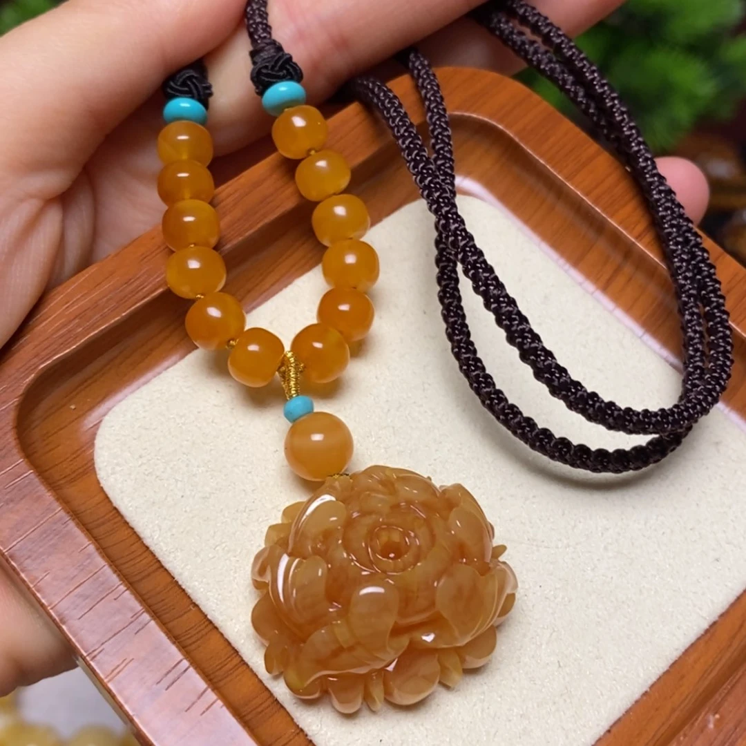 【闪购商品】蜜蜡颈饰未镶嵌项链
