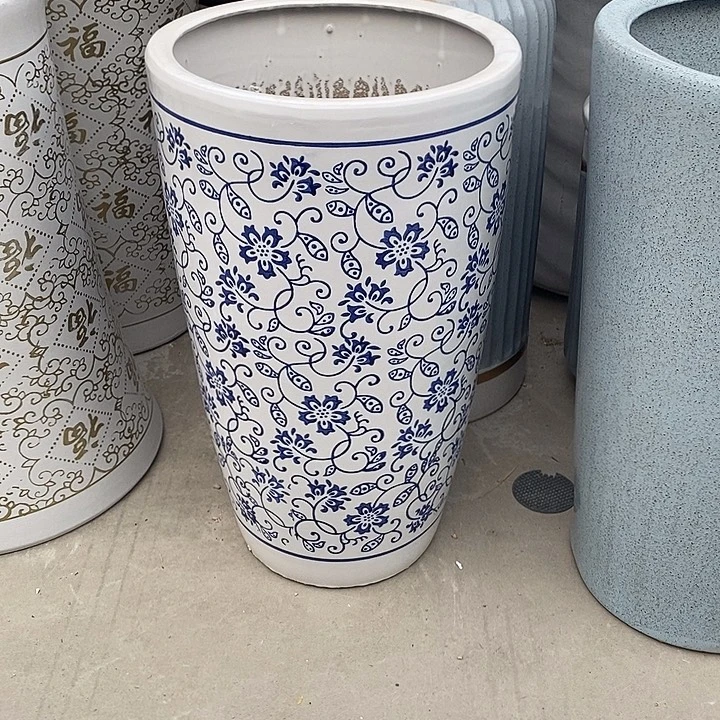 高腰锥青花大号口30高51福利