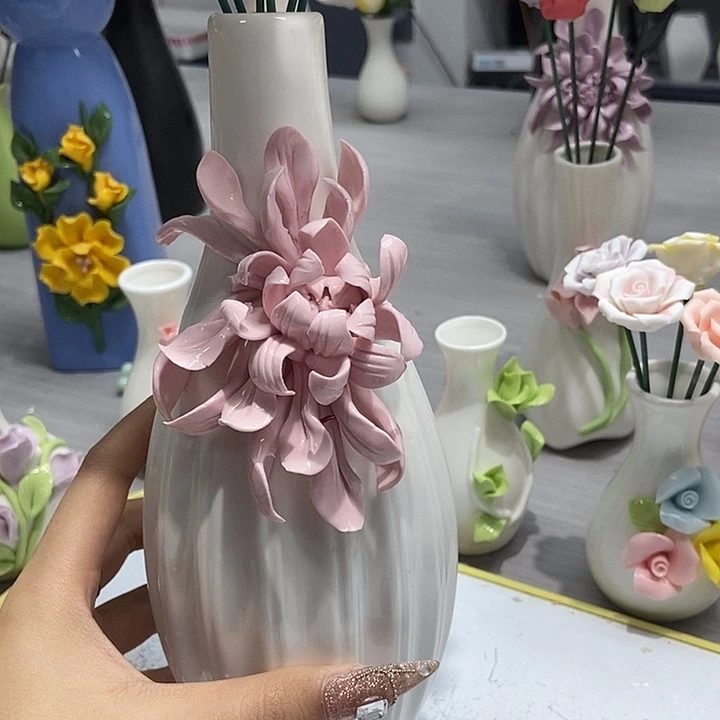 谈***生陶瓷纯手工捏花设计