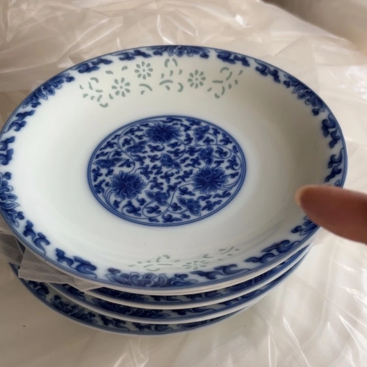 不***管青瓷景德镇陶瓷完品六个