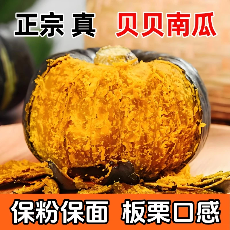 贝贝南瓜粉糯香甜有板栗味正宗陕西产地新鲜蔬菜粗粮代餐