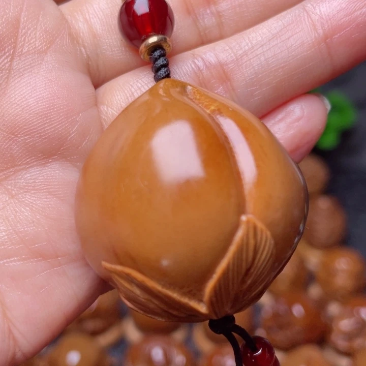 橄榄核手串/手链寿桃3.7左右竹环