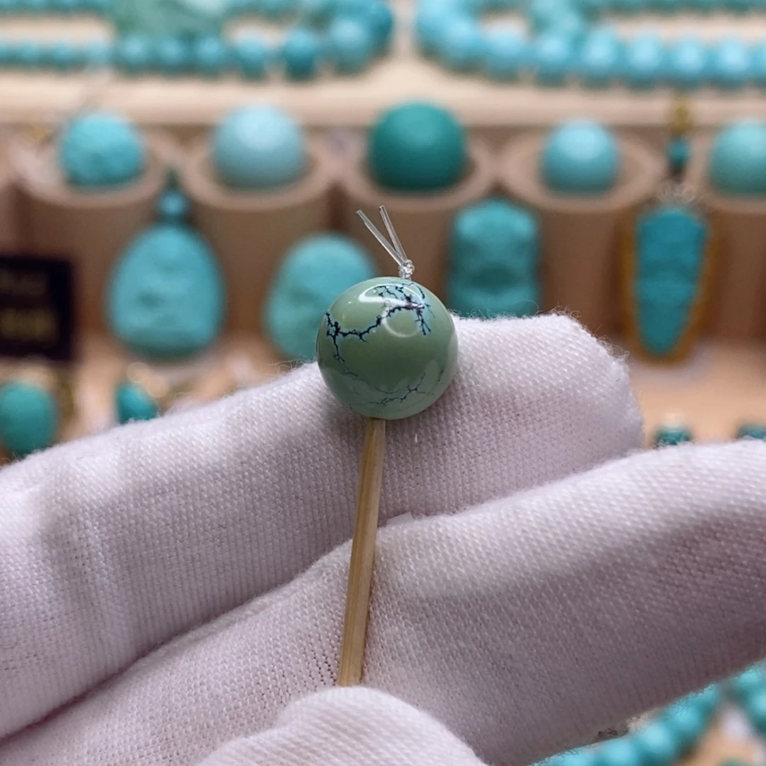 绿松石未镶嵌珠宝奇石10mm