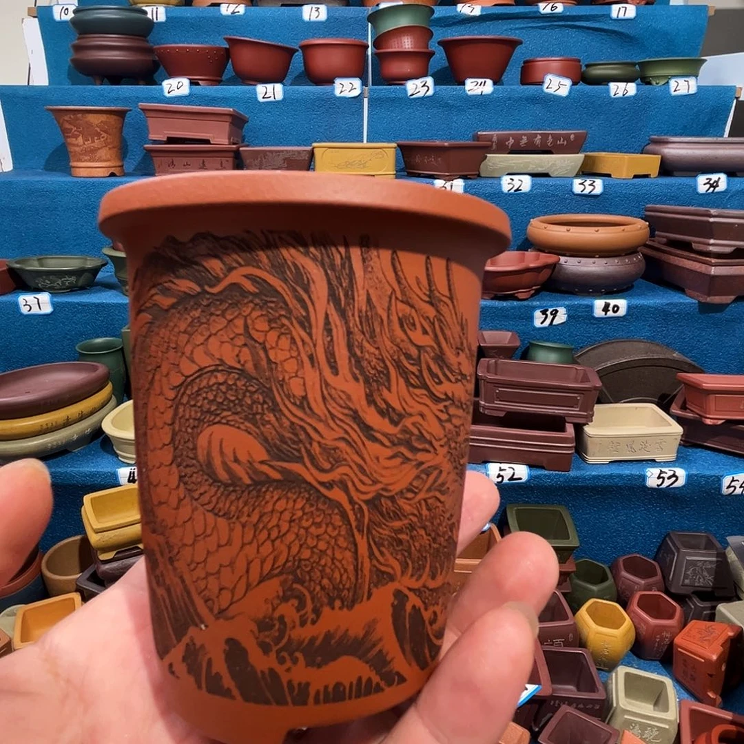 紫砂花盆6.5*8.5…………