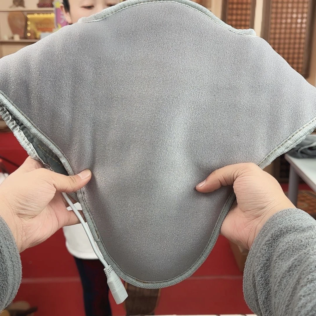 泗水砭石碎石颗粒加热护肩拉链款