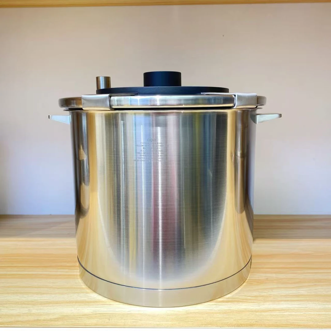 不锈钢微压锅家用炖锅燃气灶电陶炉通用大容量