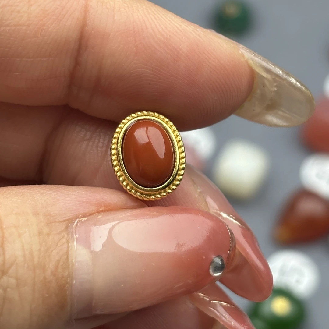 川料柿子红线束文玩配饰珠宝首饰菩提饰品