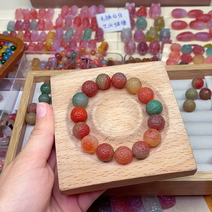 珠宝奇石玛瑙未镶嵌宫*妍