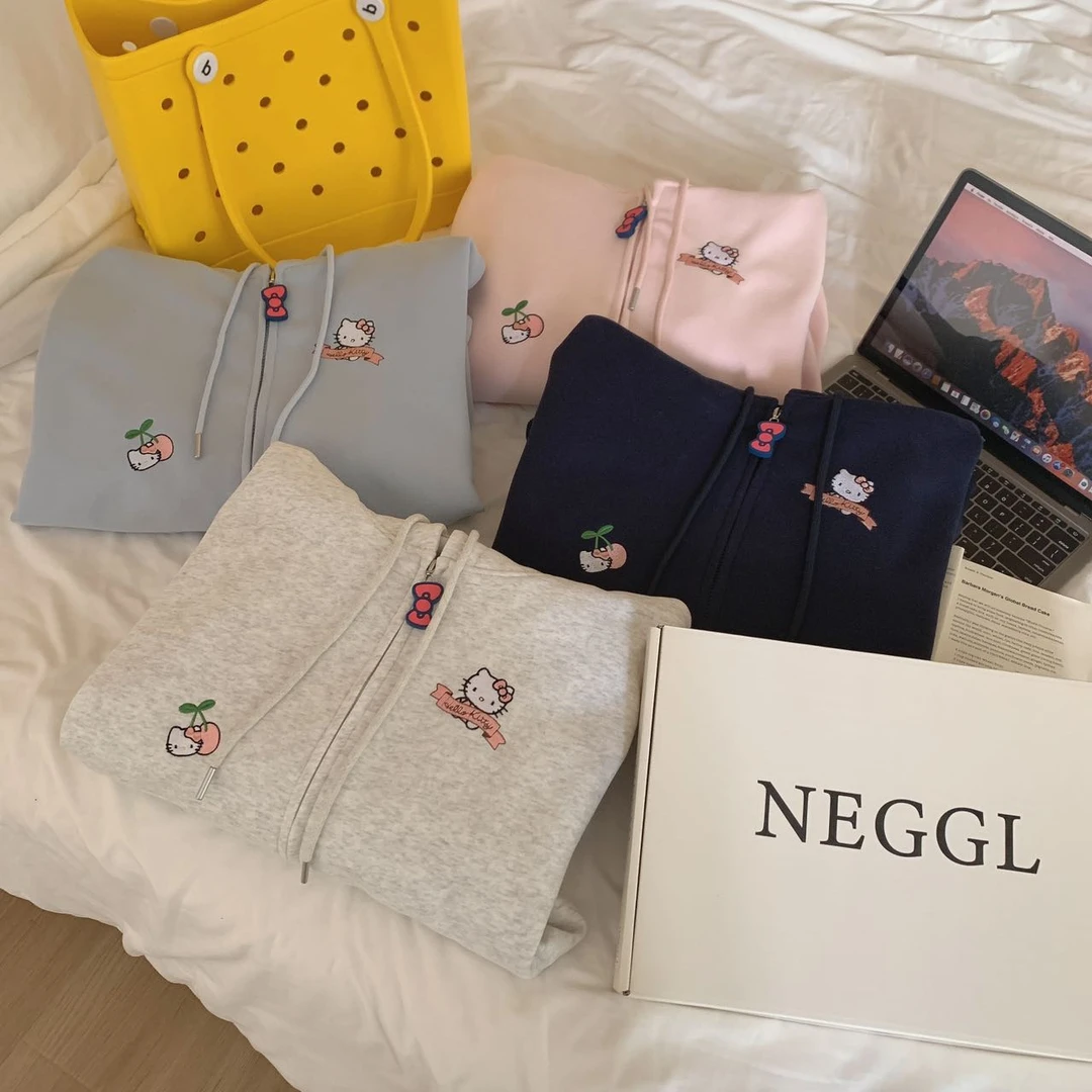 阿悄家 春款 KT猫连帽外套H6074