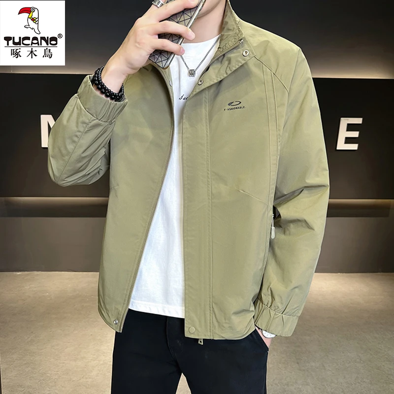 TUCANO/啄木鳥春秋季男士百搭休闲立领潮流夹克韩版帅气时尚外套