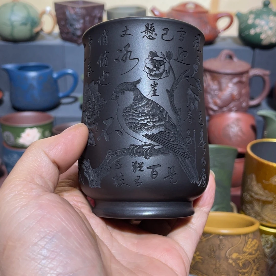 原矿紫砂手工主人杯