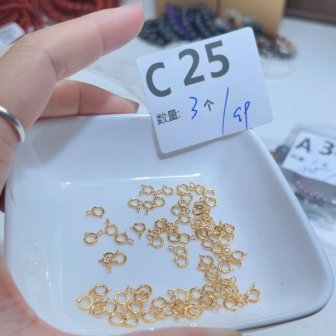 珠宝半成品银S925镶嵌水晶C25。