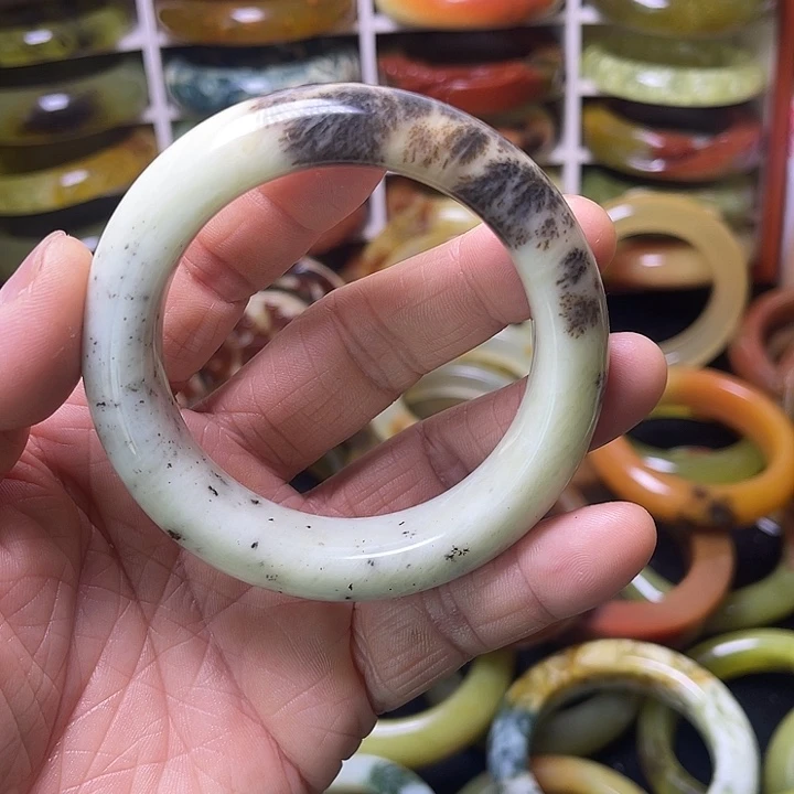 蛇纹石玉合金手镯