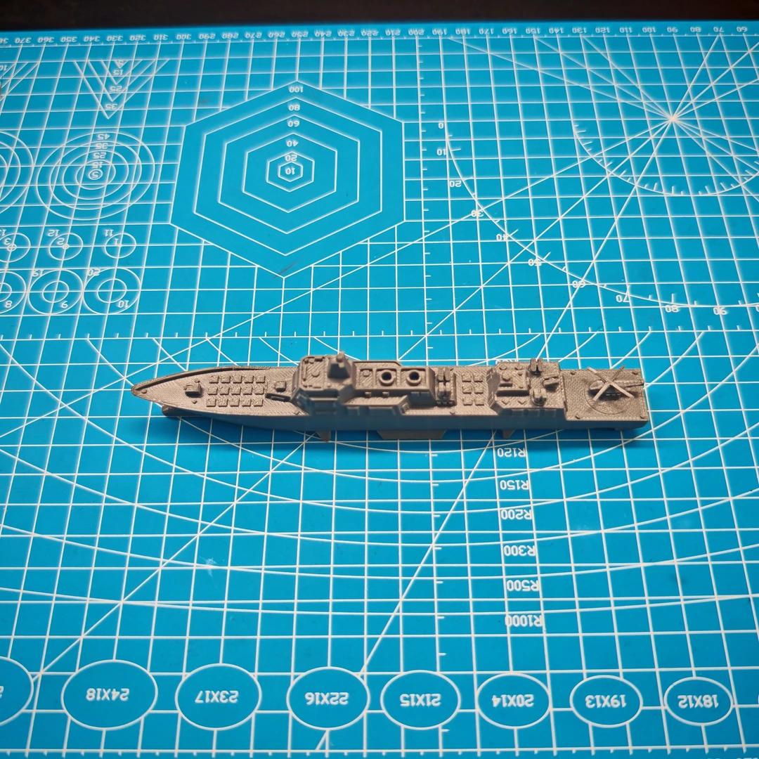 3D打印055Z驱逐舰小模型！造型酷炫，长度约16cm，适合桌面摆件装饰！