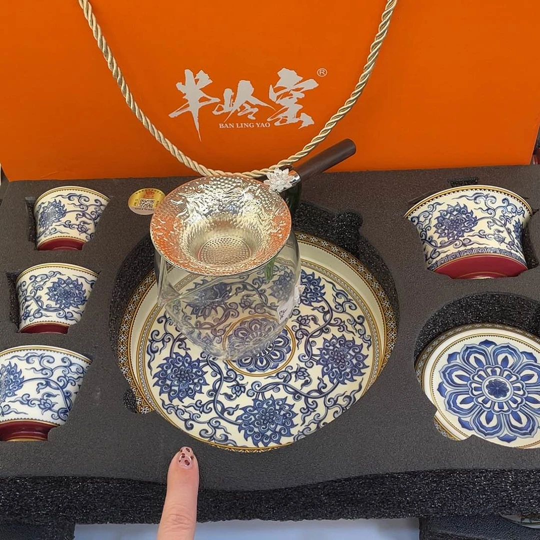 陶景德陶瓷盖碗茶具