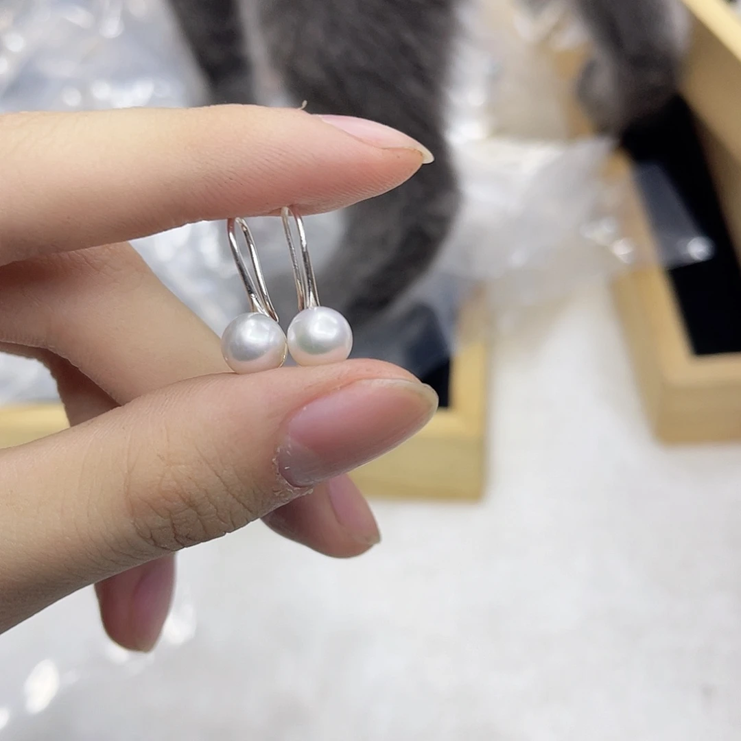 天然淡水珍珠银S925镶嵌淡水珍珠