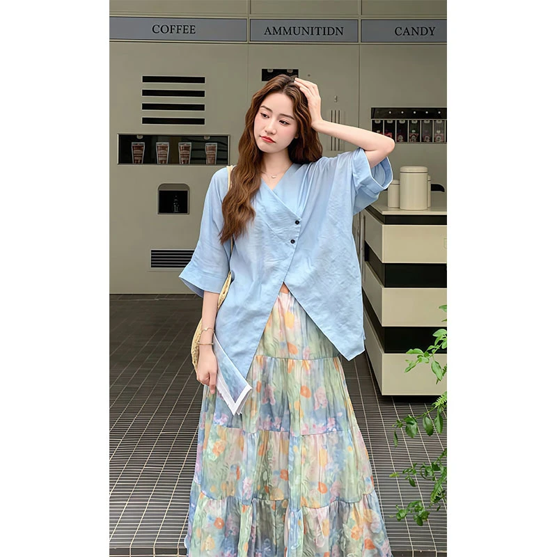 今年流行女装时尚套装2025夏季新款穿搭一整套韩系洋气爆款两件套