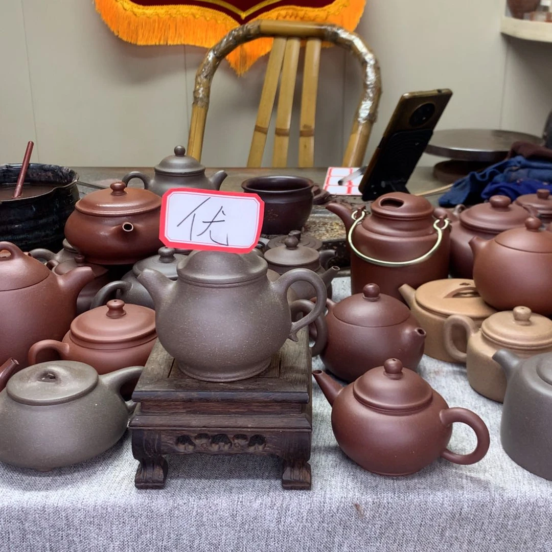 紫泥茶壶沐*半手工制作