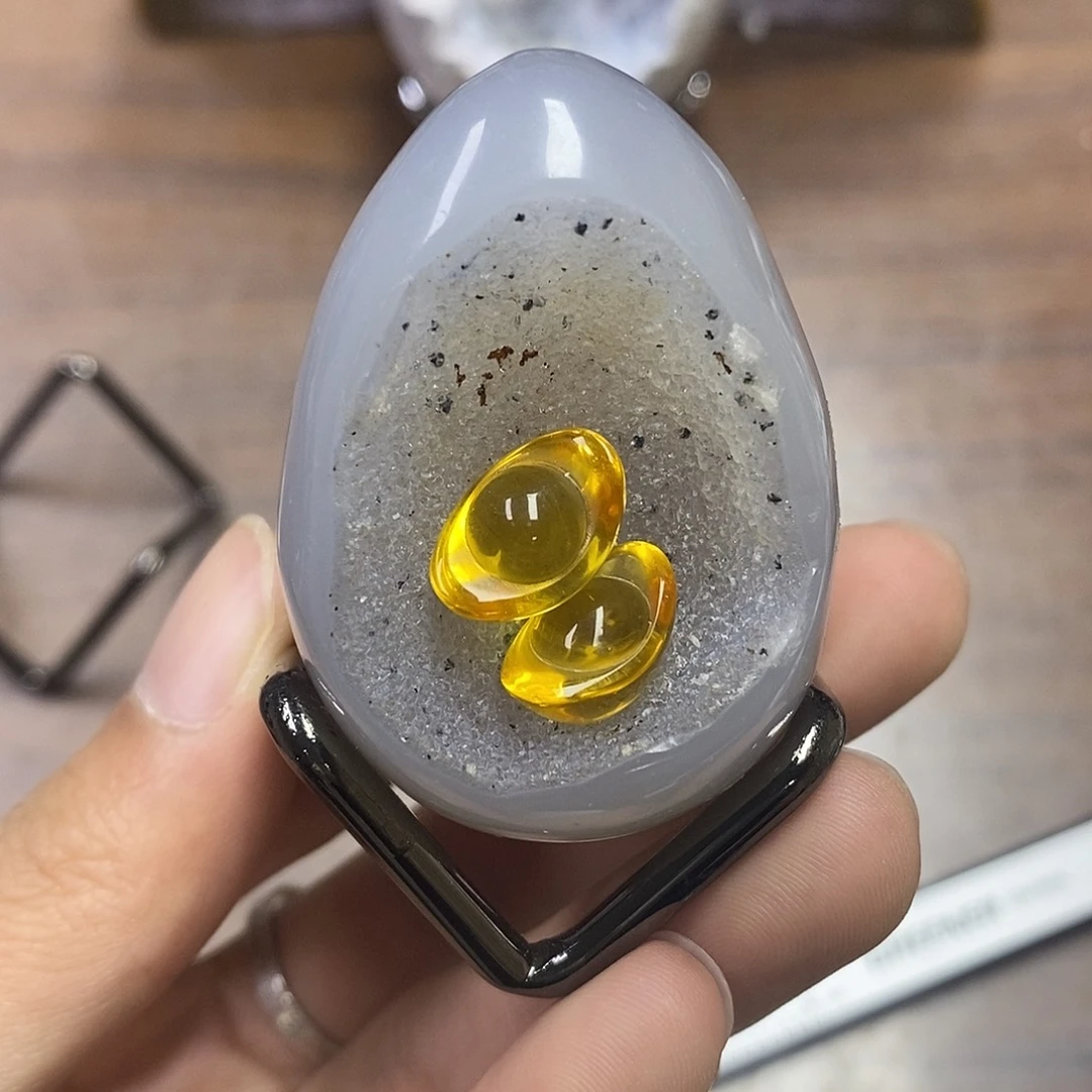 玛瑙/玉髓未镶嵌天然玛瑙龙蛋