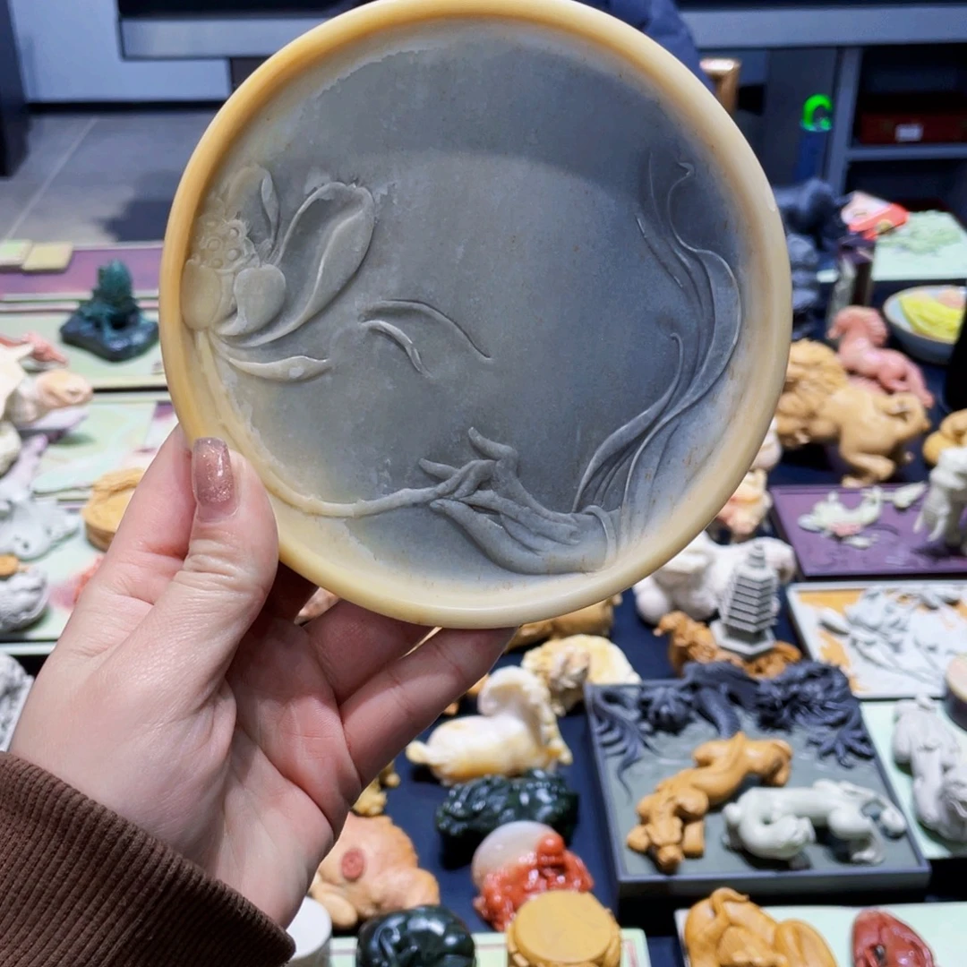 信手拈花手工雕刻