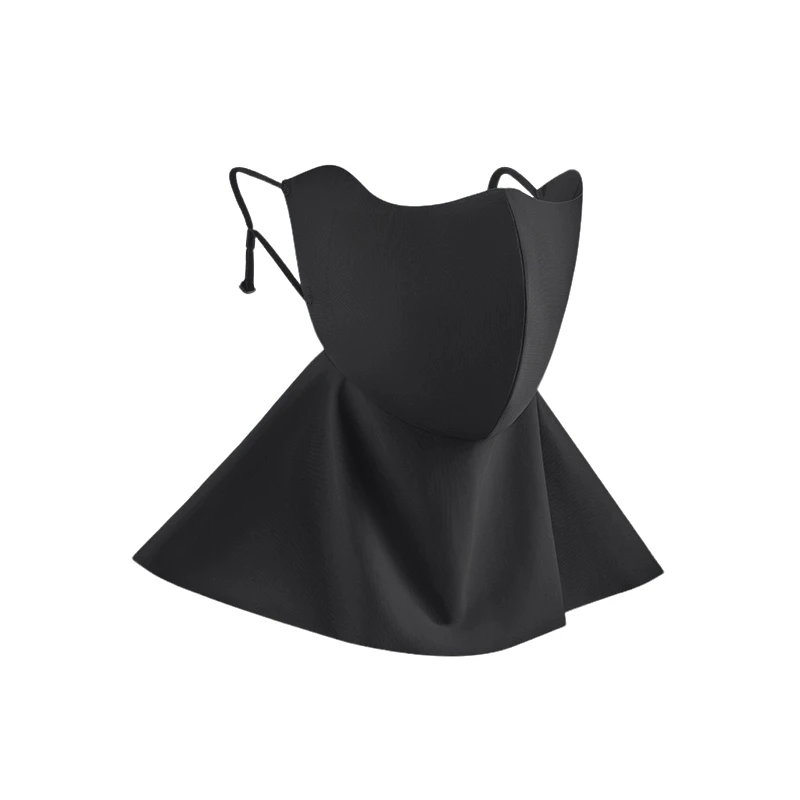 【J】轻凉护颈防晒口罩女夏防紫外线冰丝面罩护颈开车骑行纱