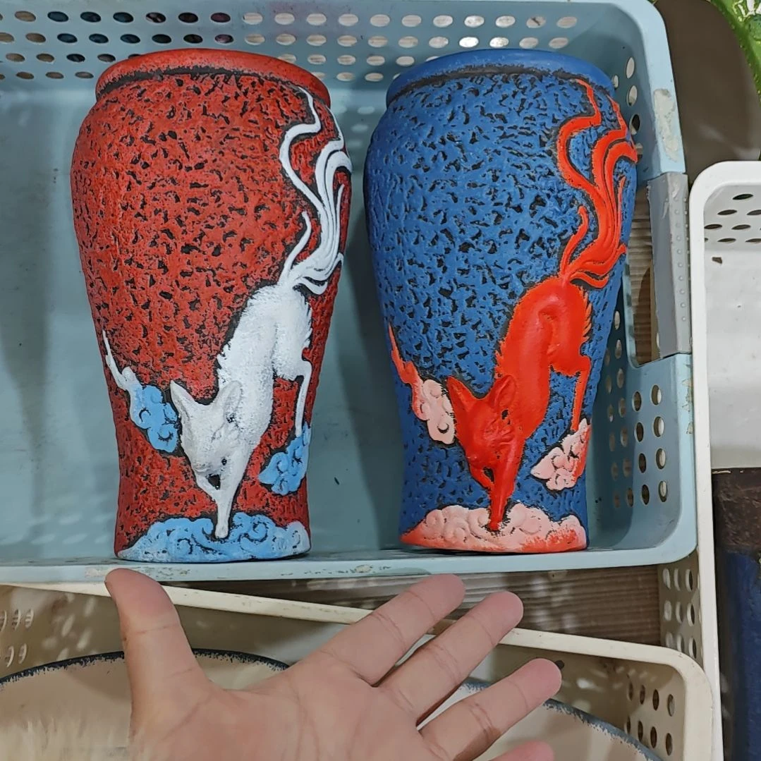 红陶吸水透气的白陶花盆凑满12发货