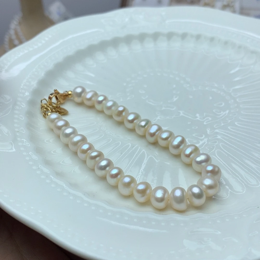 淡水珍珠6-7未镶嵌sl4手链