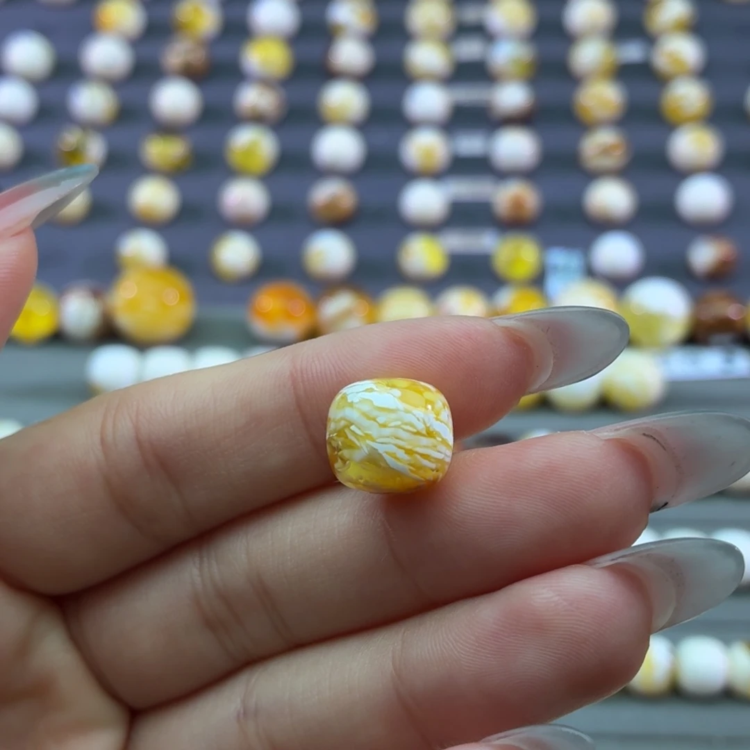 琥珀未镶嵌裸石蜜蜡12虎皮