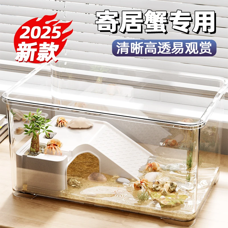 寄居蟹饲养套装饲养箱大型新手套装寄居蟹宠物箱套装寄居蟹饲养箱