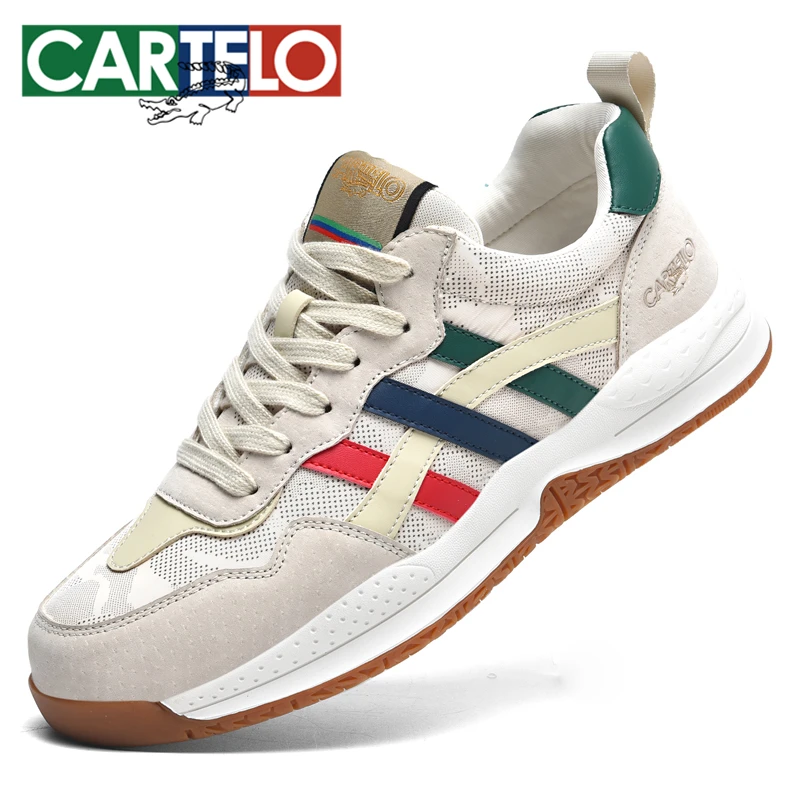 卡帝乐鳄鱼男鞋复古潮流手工舒适时尚百搭软底户外耐磨运动休闲鞋