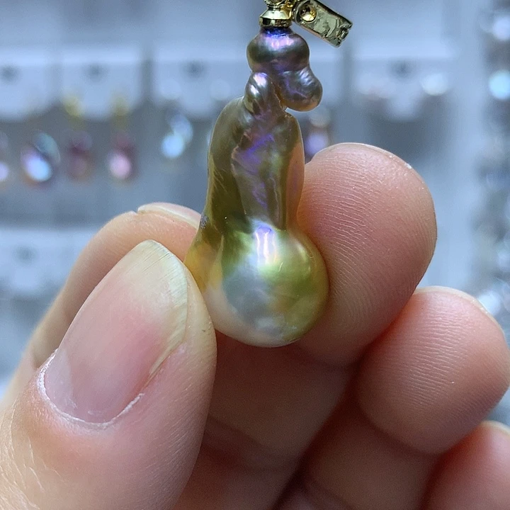 巴洛克未镶嵌淡水珍珠