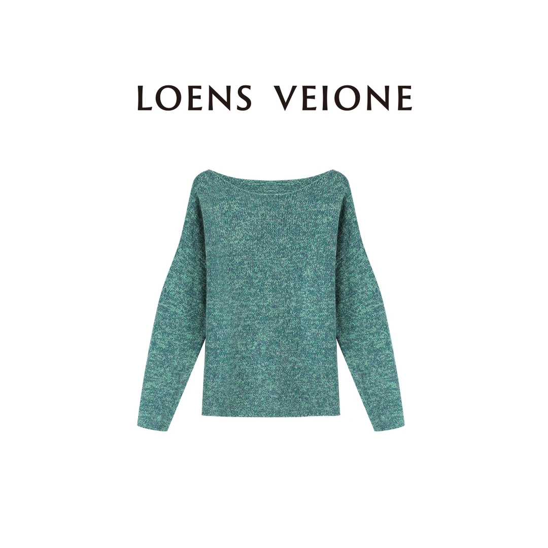 LOENS VEIONE/罗拉 澳洲羊毛+兔毛保暖厚款毛衣24CVDA0403N