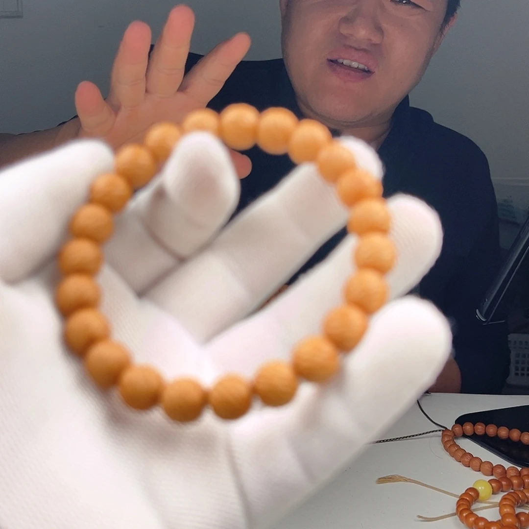 手串猴头核桃反油款纯手工云锦