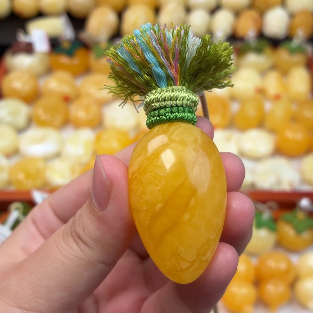 珍***天蜜蜡未镶嵌毛衣链蜜蜡