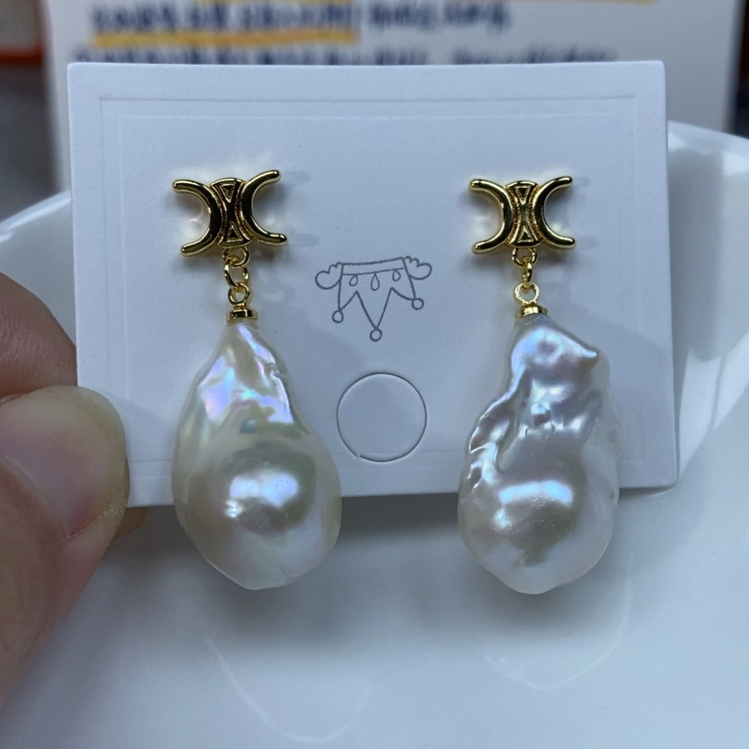 淡水珍珠耳环合金福利454