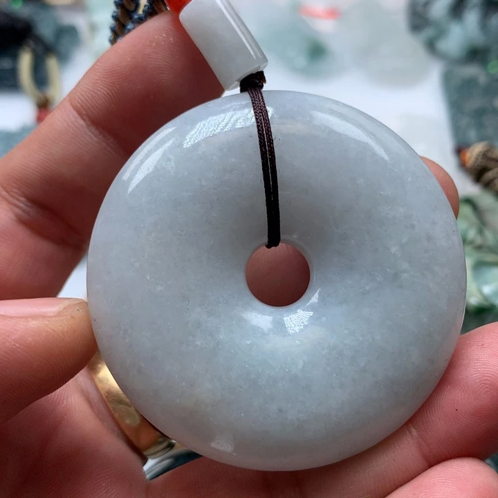 翡翠颈饰未镶嵌保真天然A货翡翠