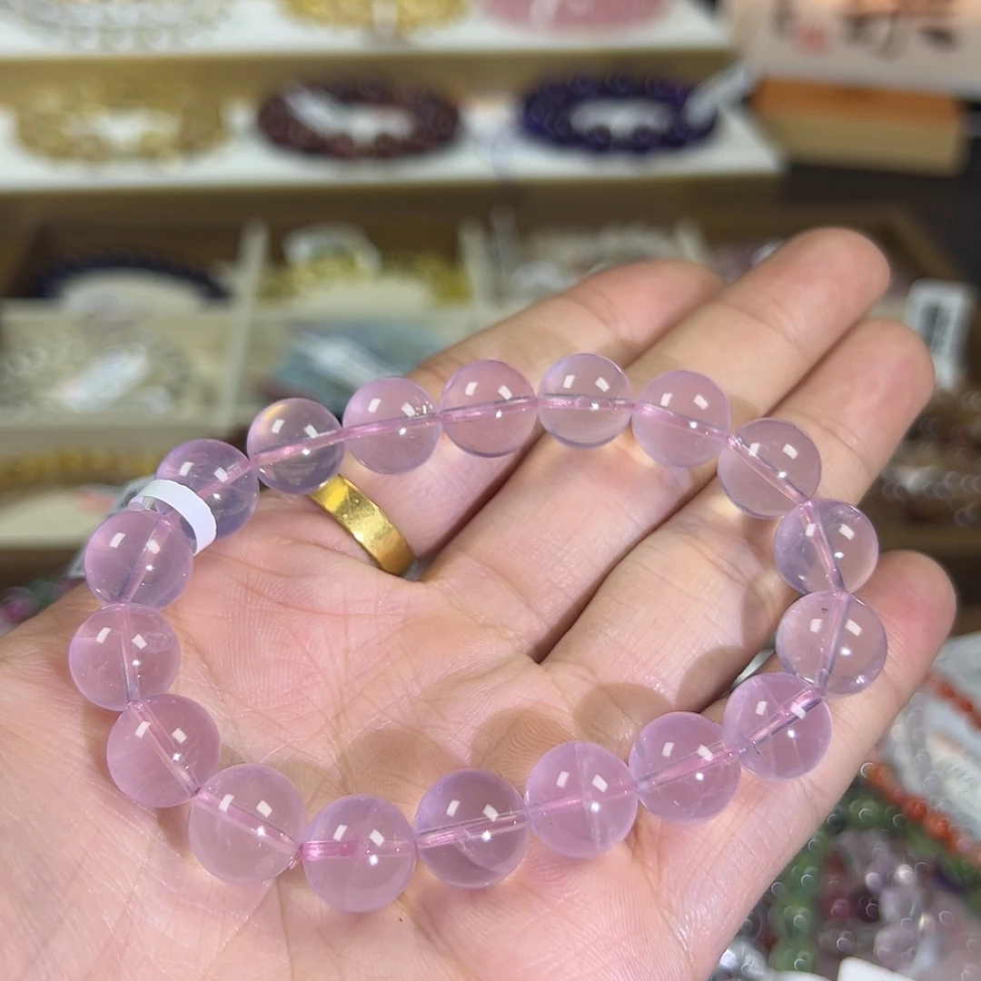手链未镶嵌水晶粉水晶
