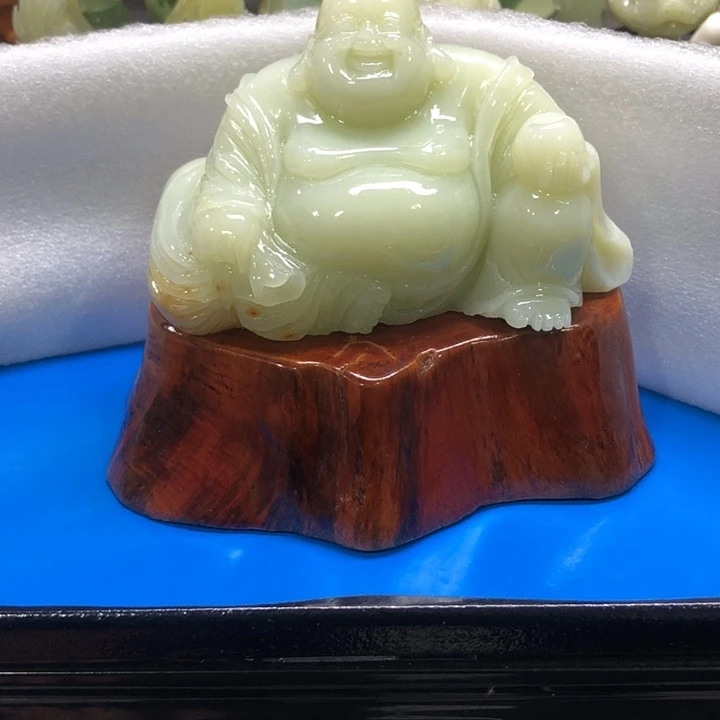 荔****石材家居装饰摆件笑口常开