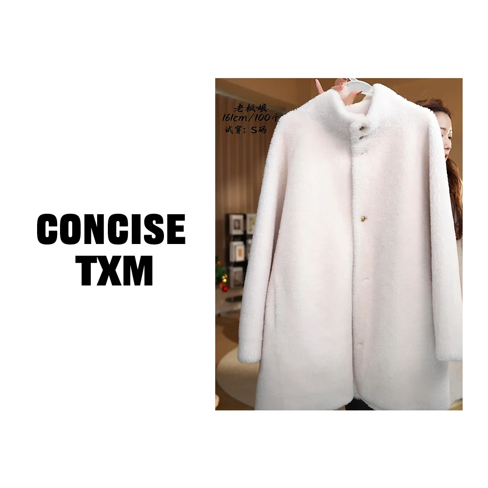 【唐小木】雪晴 5粒扣羊毛外套 冬季加厚时尚休闲保暖外套 M0795